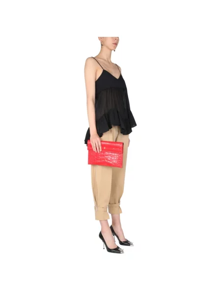 Top Alexander Mcqueen bez rękawów czarny