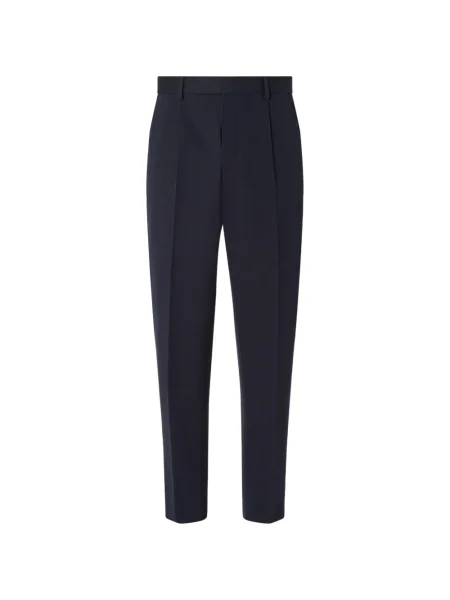 Pantaloni Zegna plisate albastru