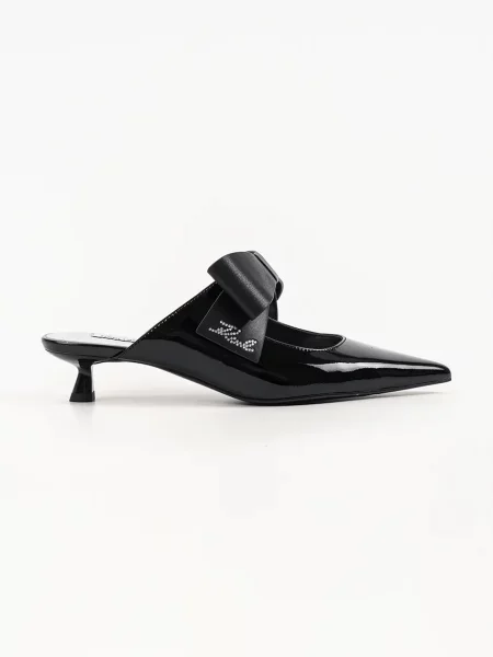 Karl Lagerfeld pantofi cu stiletto din piele Pasha negru
