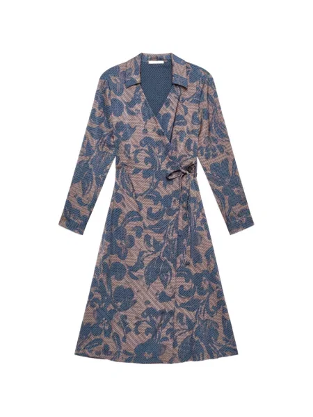 Rochie midi Maliparmi cu imagine plic albastru