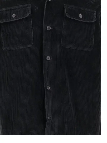 Πουκάμισο Polo Ralph Lauren κοτλέ μαύρο