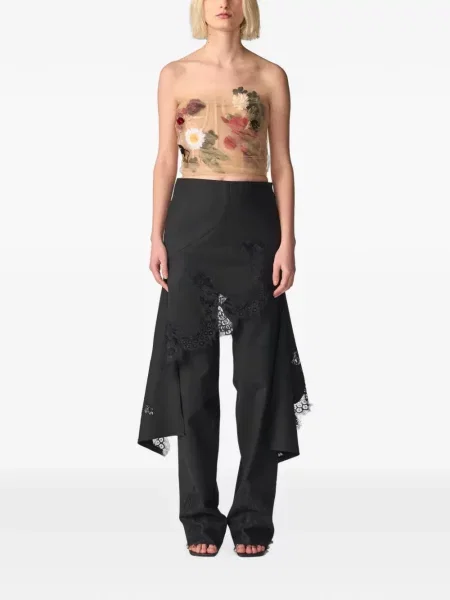 Top Monse cu model floral din tul