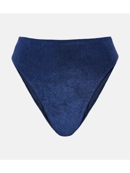 Bikini Jade Swim cu talie înaltă albastru