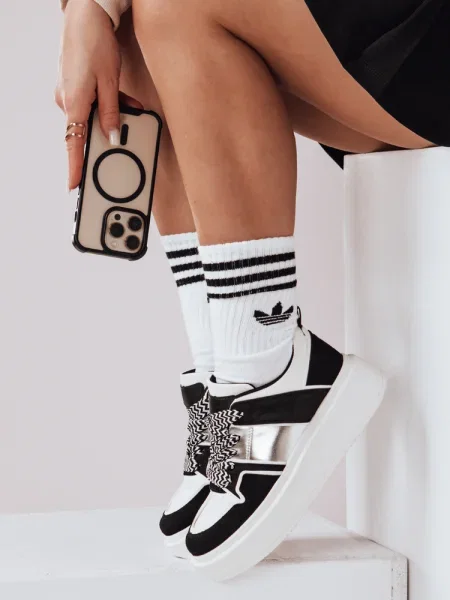 Teniși Dstreet cu platformă negru