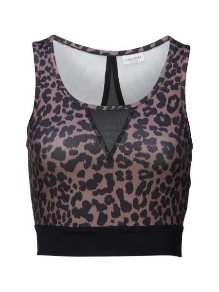 LASCANA ACTIVE Sport top maro negru