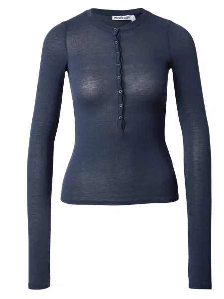 WEEKDAY Tričko marine modrá