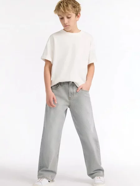 Levi's blugi loose pentru copii BAGGY JEANS gri