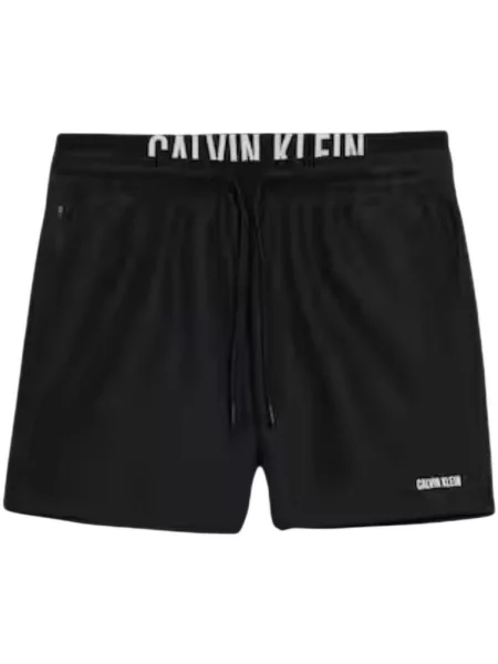 Calvin Klein Swimwear Kupaće hlače Intense Power / bijela crna