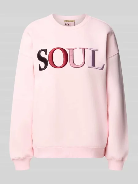 Bluza z haftem Soul Smith And Soul różowa
