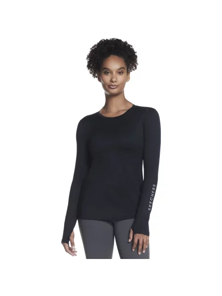 Majica Skechers sa dugačkim rukavima crna