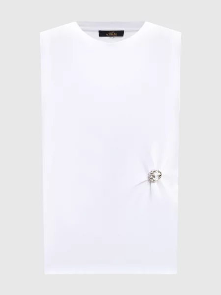 Топ з кристалом Twinset білий