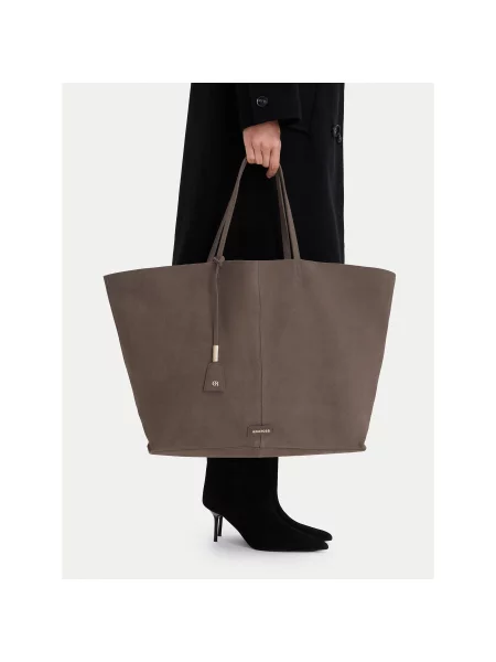 GINO ROSSI Ročna torba Temno bež