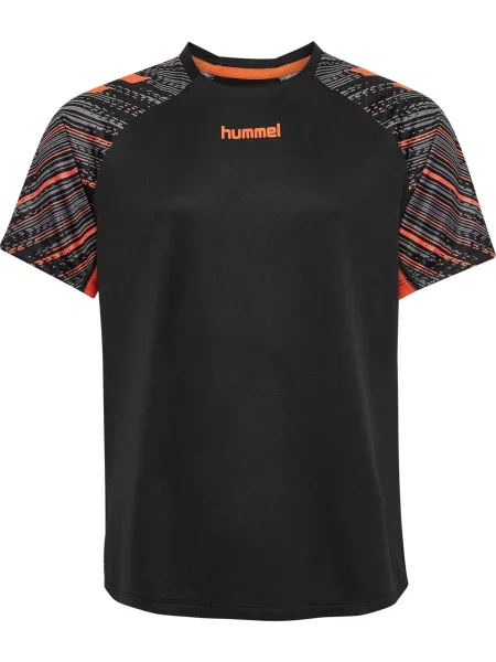 Hummel Tricou funcțional gri închis / portocaliu negru
