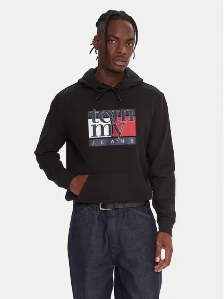 Tommy Jeans Pulóver fekete