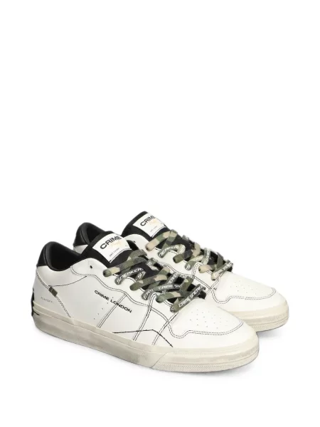 Viseltes hatású sneaker Crime London fehér
