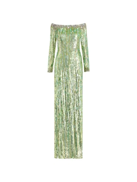 Rochie Jenny Packham cu paiete verde