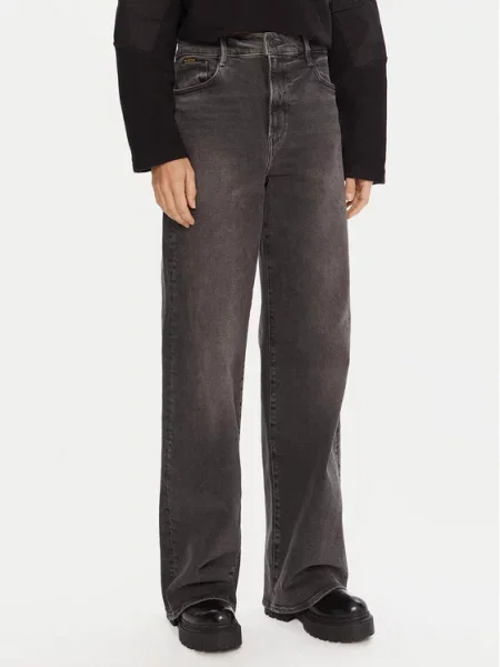 G-Star Raw Jeans hlače Deck Wide Leg siva
