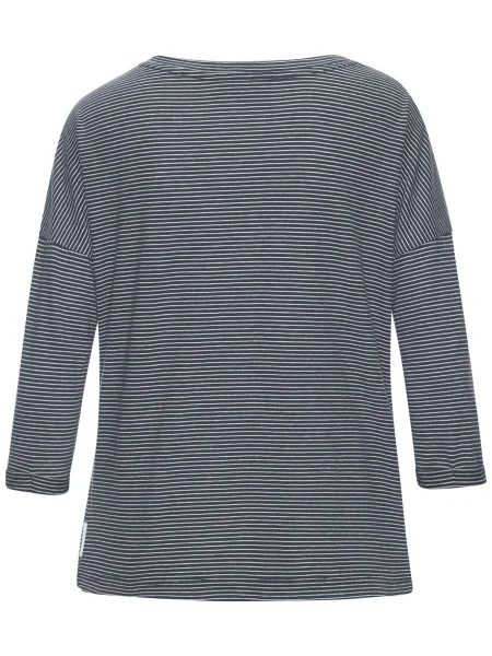 Elbsand Tricou albastru marin / murdar alb