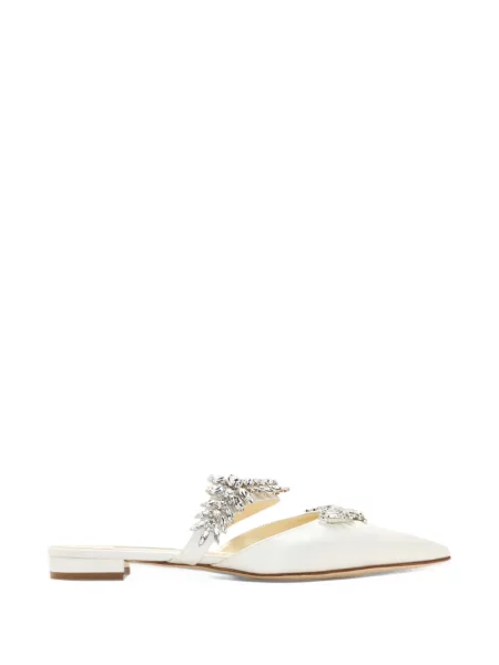 Mules Manolo Blahnik biela