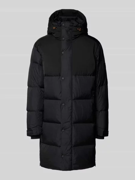 Kurtka puchowa z kapturem model ‘WALT’ Fire + Ice czarna
