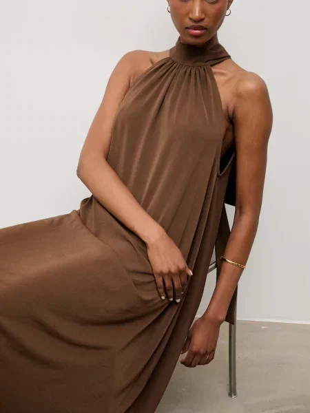 Answear.LAB rochie halter maro