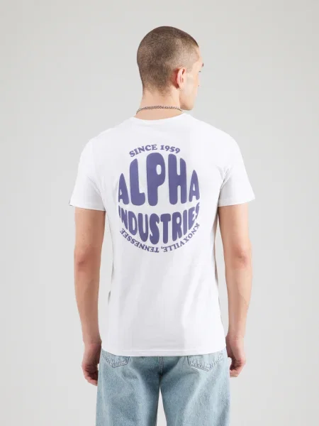 ALPHA INDUSTRIES Tricou alb