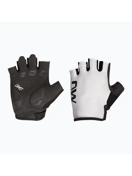 Cyklistické rukavice Northwave Active Short Finger light grey šedé