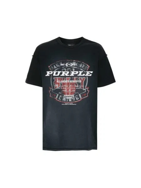 Koszulka Purple Brand z nadrukiem czarna