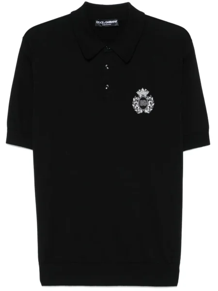 Polo Dolce & Gabbana cu broderie negru
