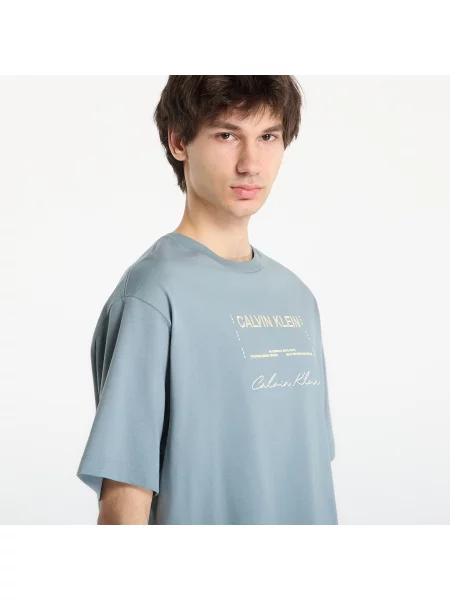 Tričko s potlačou Calvin Klein sivá