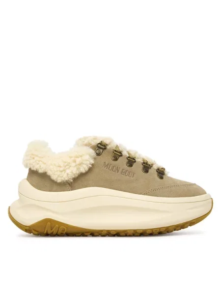 Tenisice Moon Boot City Shearling smeđa