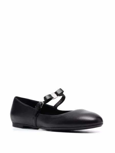 Balerini Ferragamo din piele negru