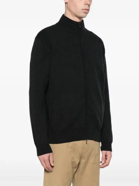 Класическо яке тип бомбър Loro Piana черно