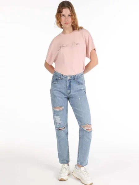 Джинси Colin’s комбінований верх блакитний