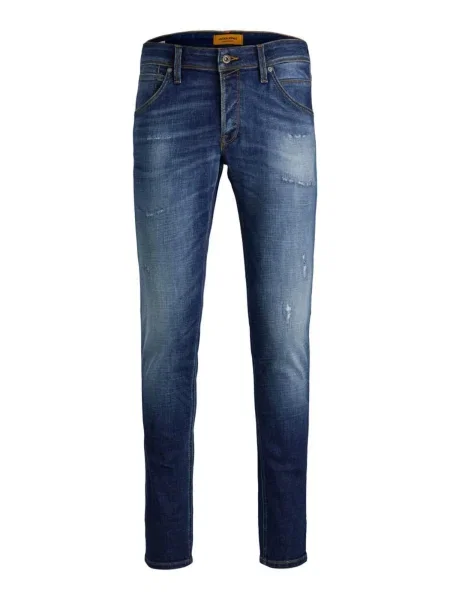 JACK & JONES Džinsai Glenn Fox tamsiai džinso mėlyna