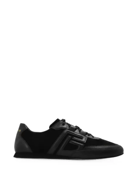 Sneakerși Balmain din piele cu autograf negru