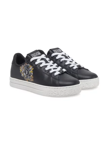 Sneakersy Versace Jeans Couture skórzane czarne