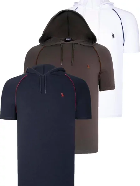 Kapucnis póló Dewberry fehér