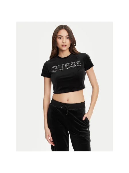 Guess Póló Regular Fit fekete