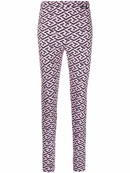 Leggings Versace cu imagine roz