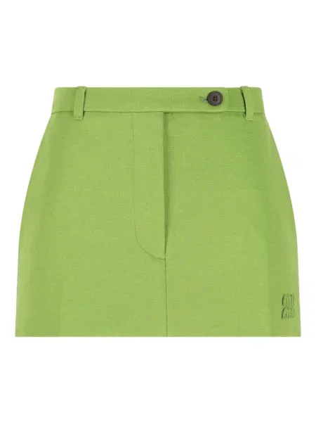 Fusta mini Miu Miu verde