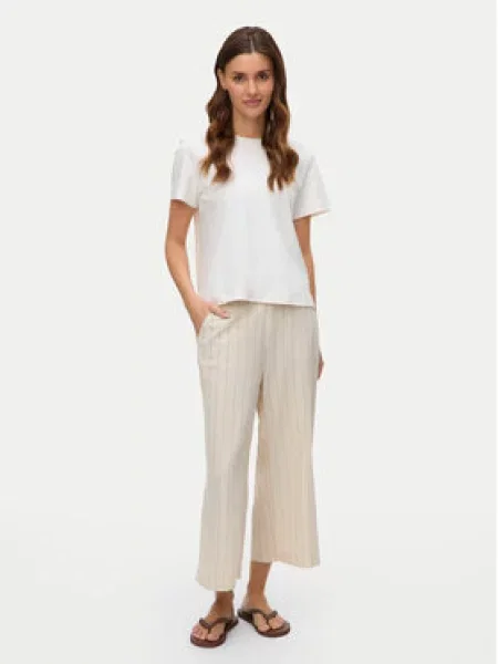 Vero Moda Kalhoty culottes Mindy béžová