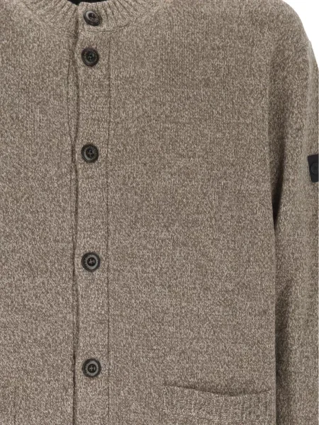 Cardigan Peuterey de lână maro