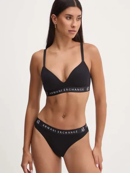 Podprsenka Armani Exchange čierna