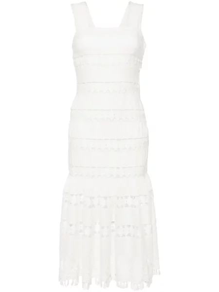 Sukienka midi Zimmermann do kolan garniturowa biała