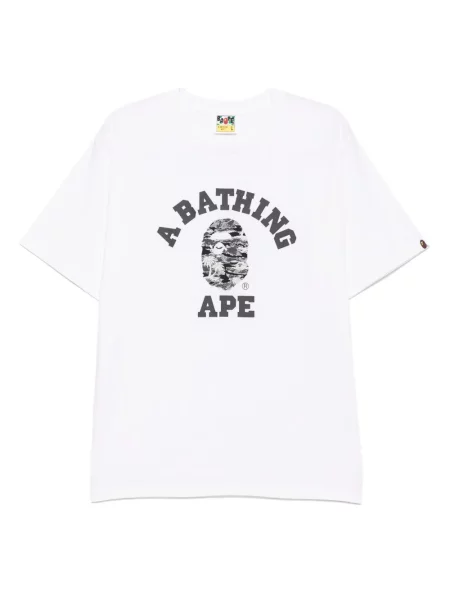 Tricou A Bathing Ape® cu imagine alb