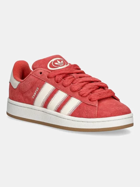 Adidas Originals sneakers din piele întoarsă W roșu