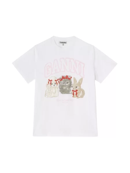 Koszulka Ganni biała
