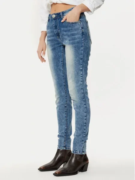 One Teaspoon Jeansy Freebirds Skinny Fit niebieski