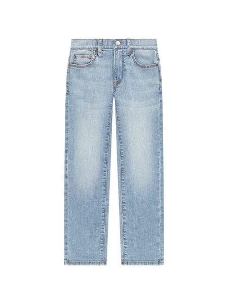 Gyerek egyenes szárú farmernadrág Abercrombie Fitch kék